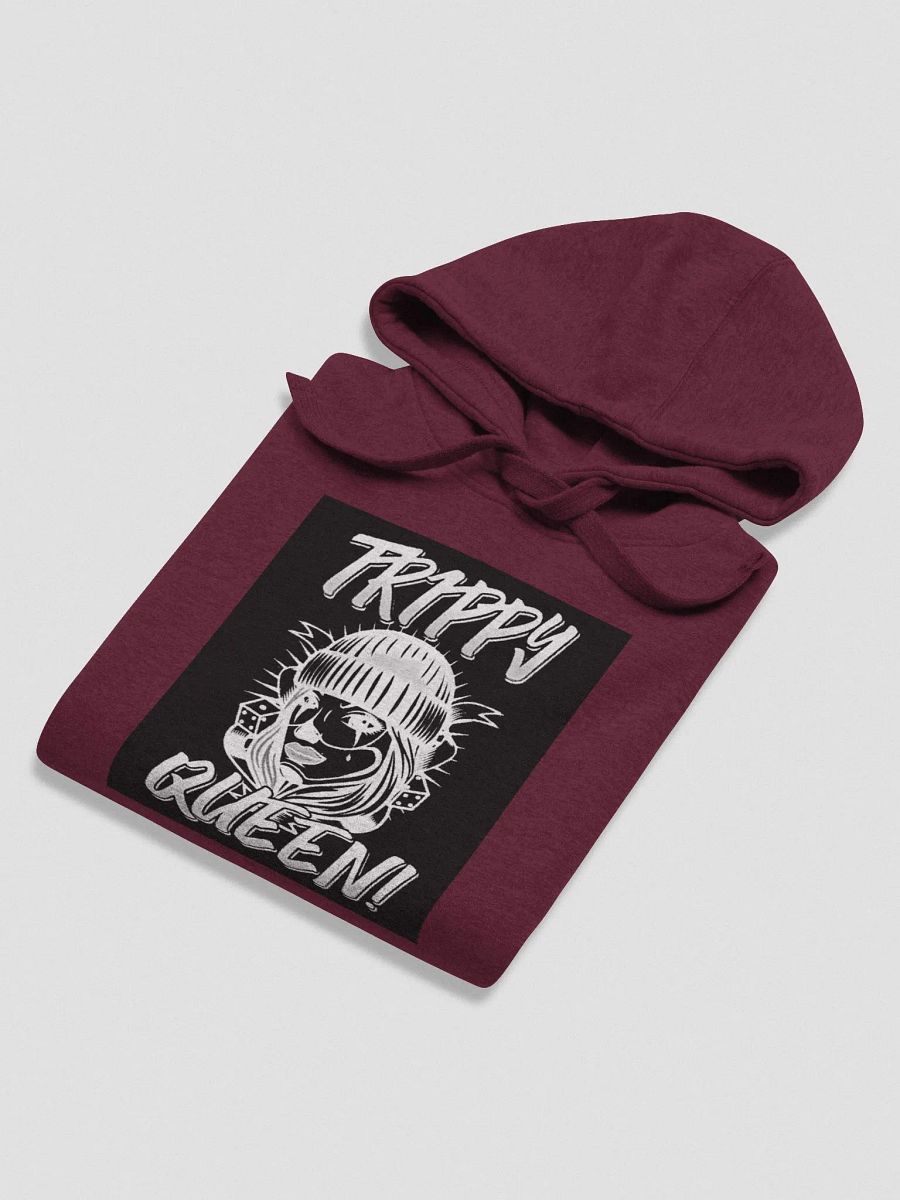 Trippy Queen Hoodie (Front Only) with White Sleeve Detail product image (49)