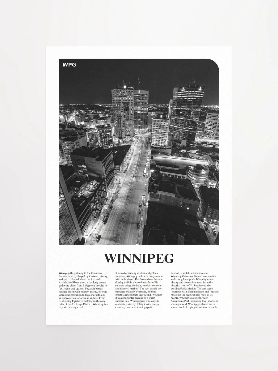 Winnipeg 02 Newspaper Poster product image (5)