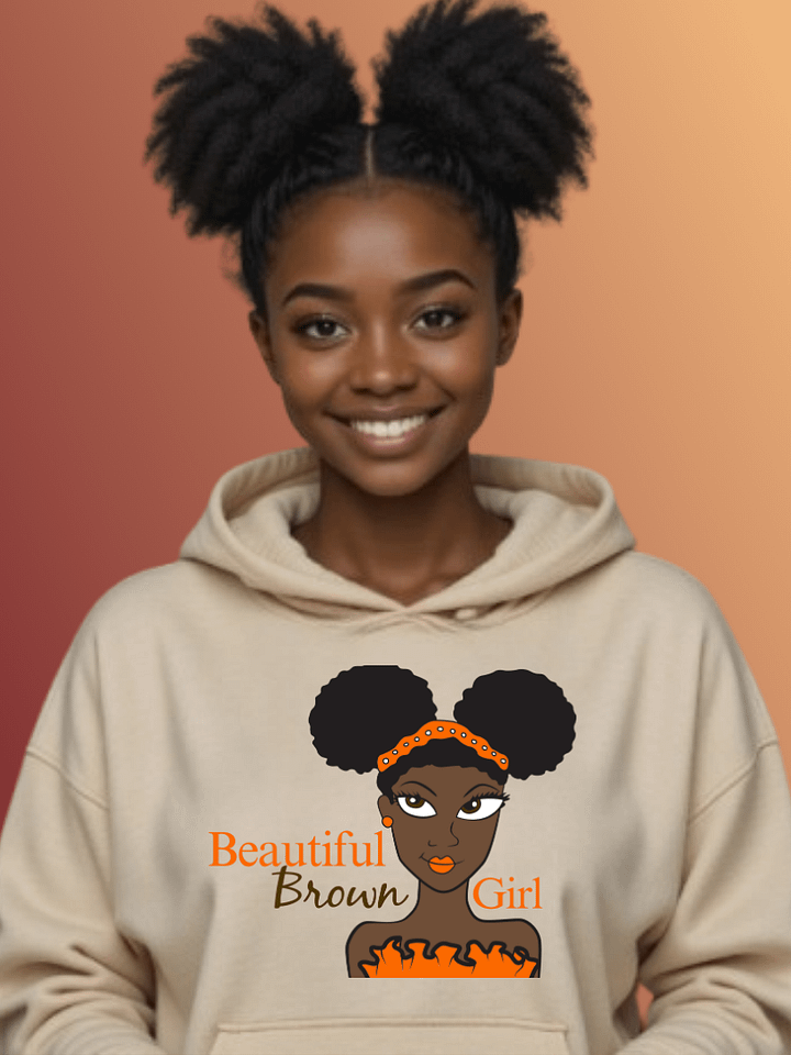 Chocolate Beautiful Brown Girl Hoodie product image (1)