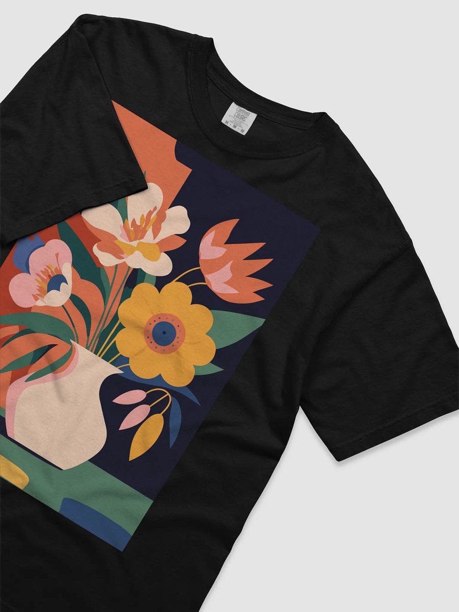 Vibrant Blooms Vase Illustration T-Shirt product image (21)