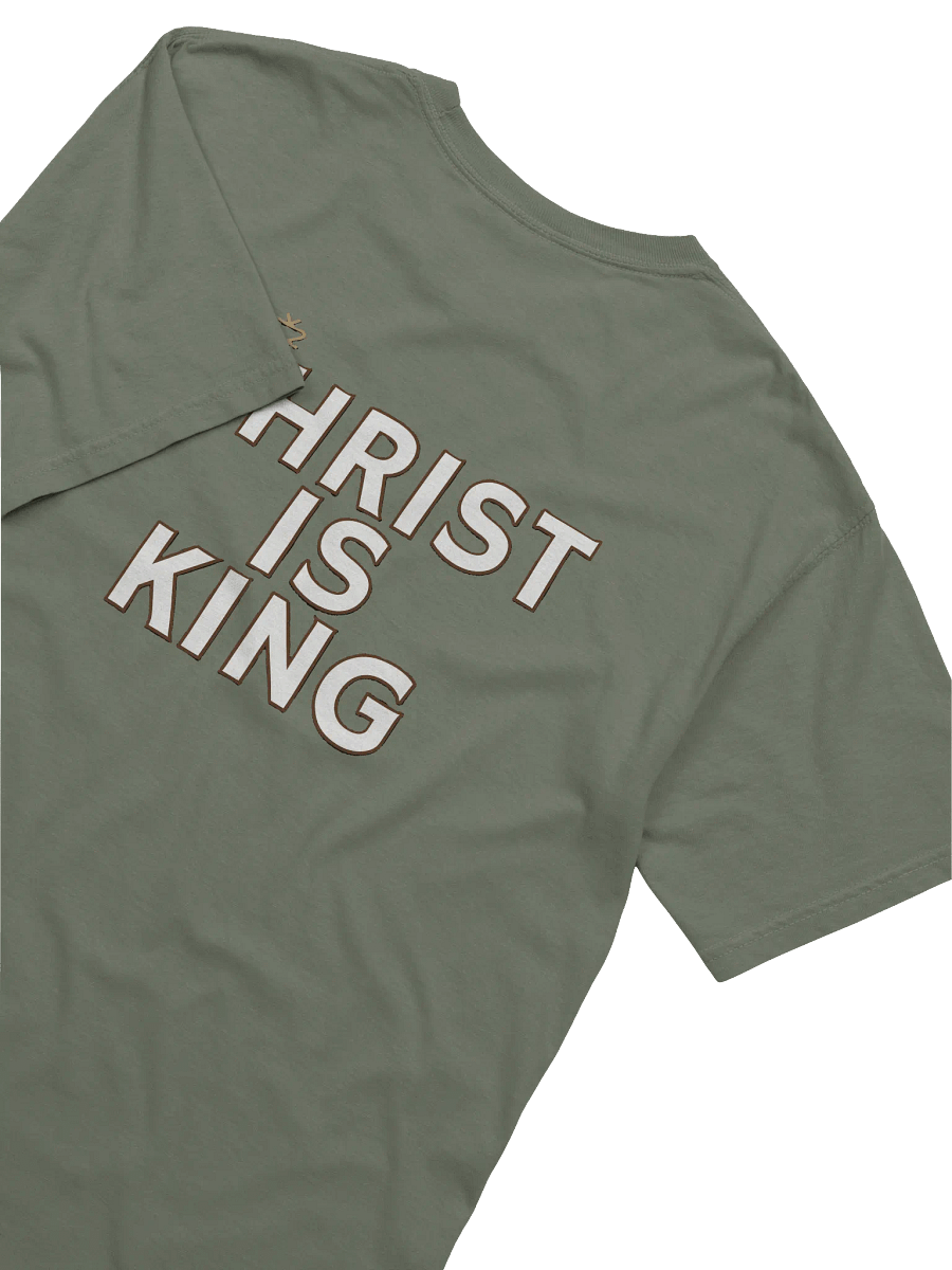 Christ Is King Biblical Graphical T-Shirt | 100% Cotton Comfort Colors product image (4)