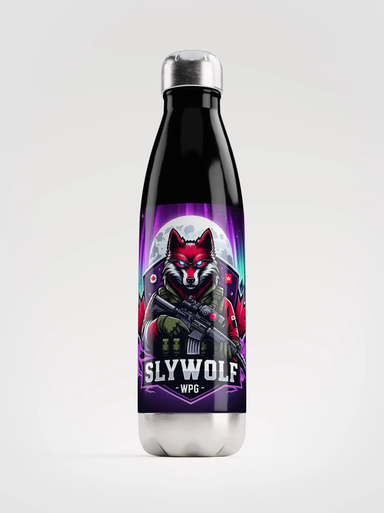Sly Wolf Stainless Steel Water Bottle product image (1)