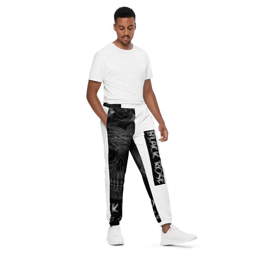 Boni Faas - Black Rose Gothic Skull & Roses Track Pants product image (2)