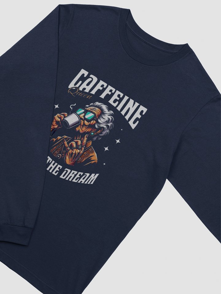 Caffeine Queen Illustrated Long Sleeve T-Shirt product image (2)