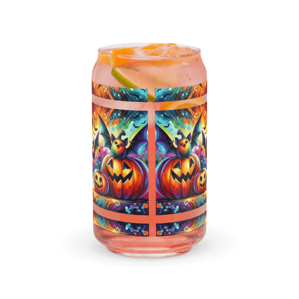 Beautiful Bats & Pumpkins Halloween Themed Glass product image (7)