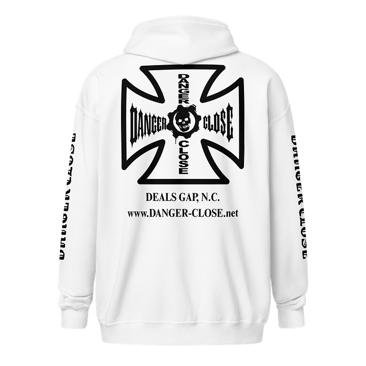DANGER CLOSE IRON CROSS ZIP UP HOODIE product image (1)