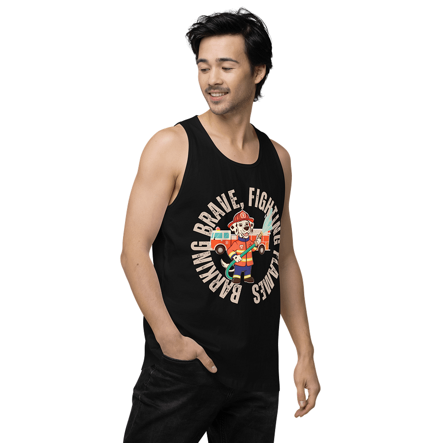 Barking Brave Firefighter Tank Top product image (4)