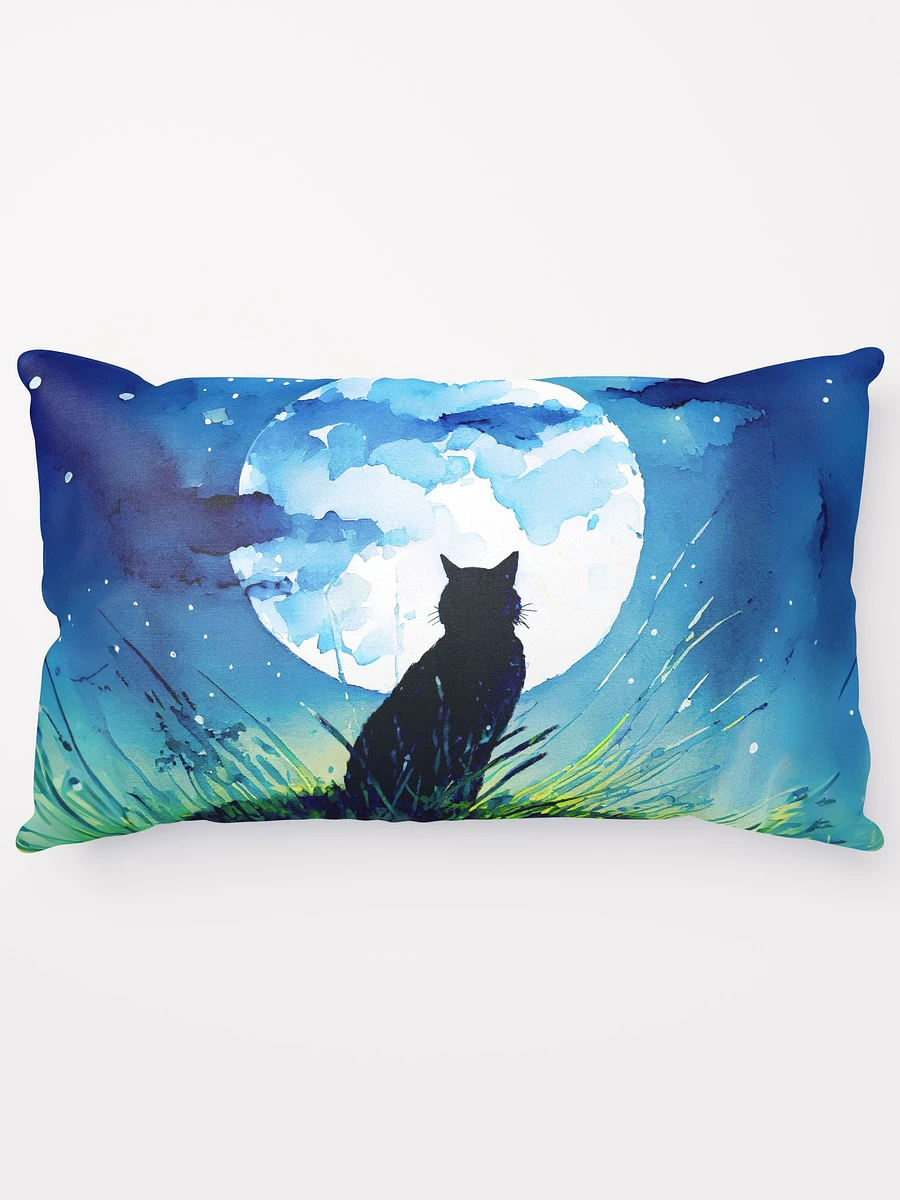 A Cat Sings To The Moon Throw Pillow product image (15)