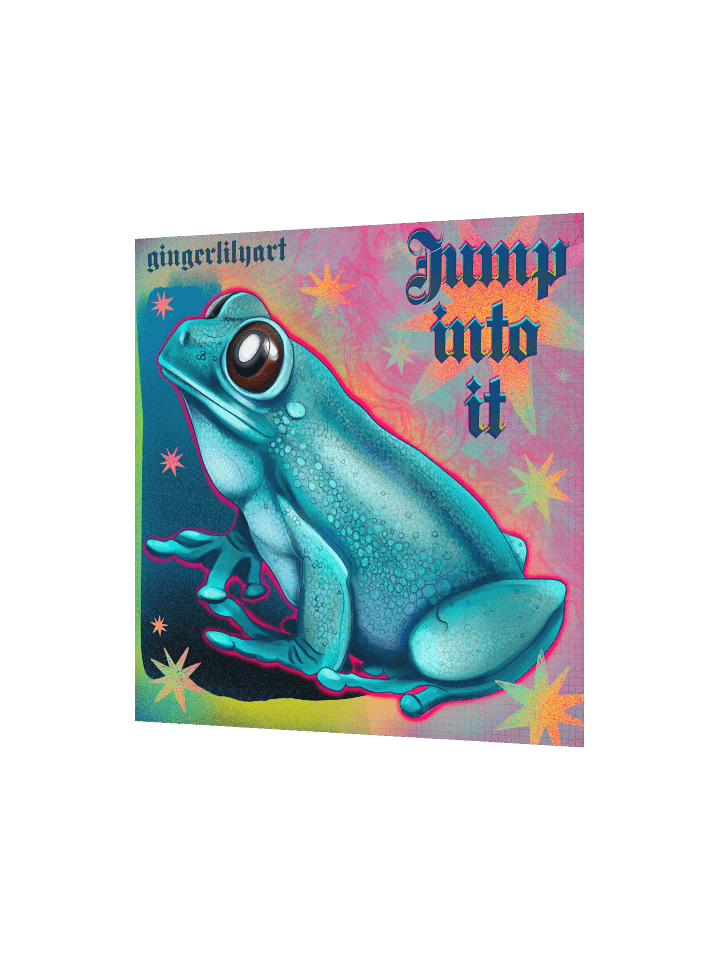 jumping frog print product image (2)