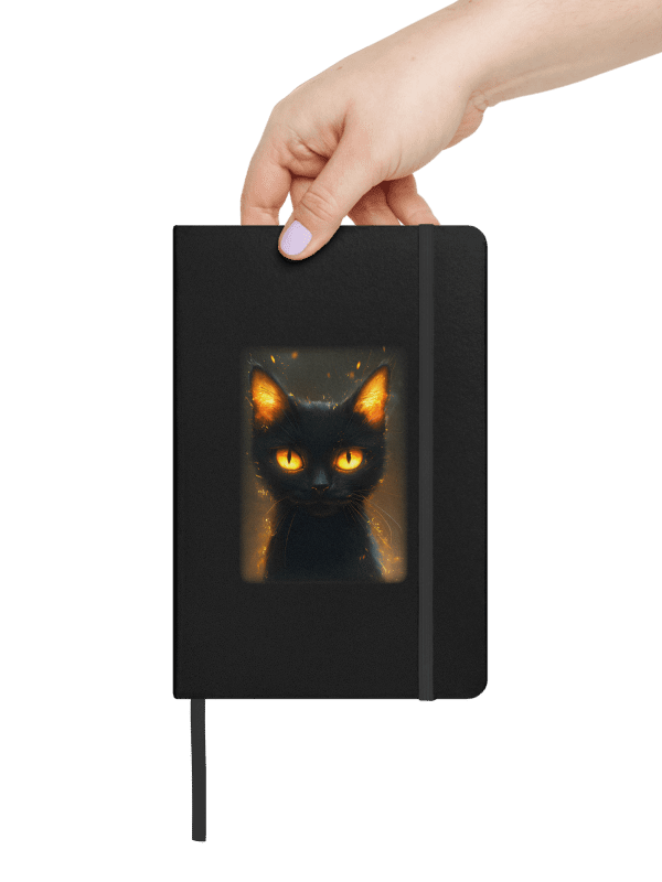 Cat with fire eyes. Hardcover Bound Notebook | JournalBook® product image (3)