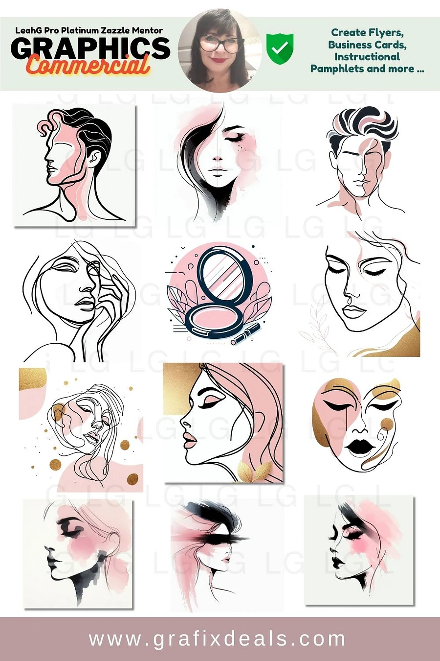 Beauty Branding Assets Print on Demand Trends Niche Guide | How to Design Best-Selling Beauty Products for Zazzle | Zazzle Trends Guide and 45 x Commercial Clipart product image (4)