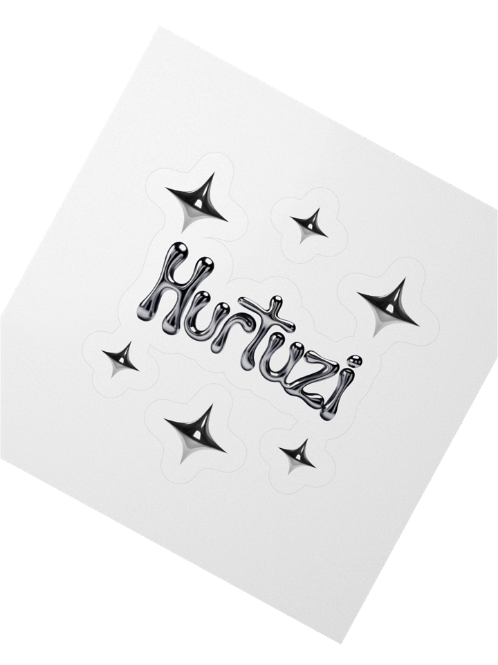 Liquid Chrome 'Hurtuzi' Kiss Cut Stickers product image (2)