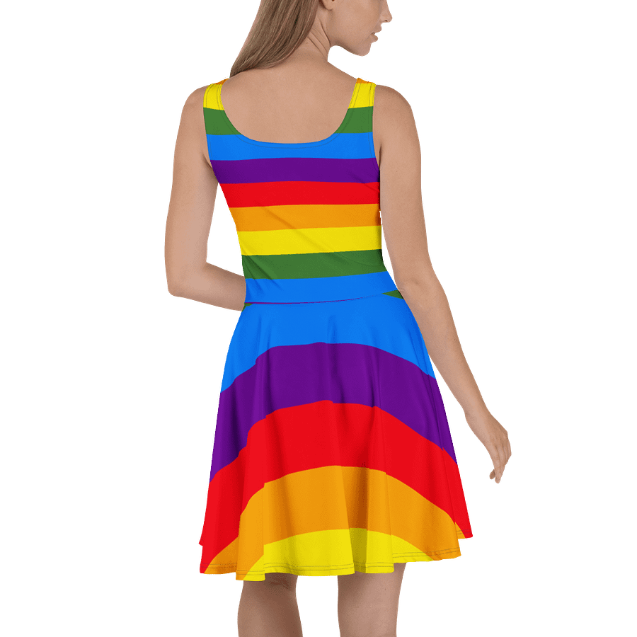 Rainbow Dreams Sleeveless Skater Dress product image (4)