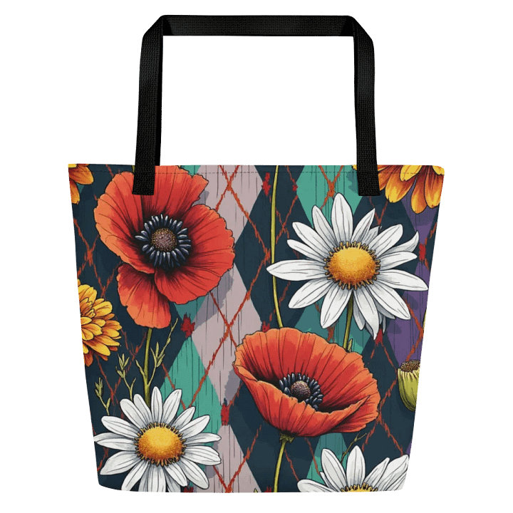 Blossoms Floral Tote With Pocket Bag #712 product image (1)