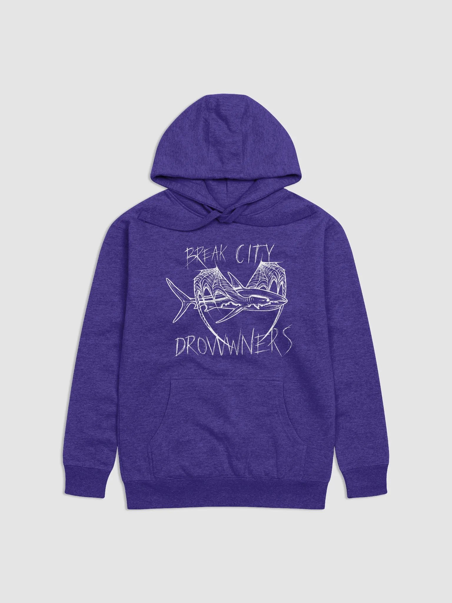 Bat Shark Purple Hoodie product image (1)