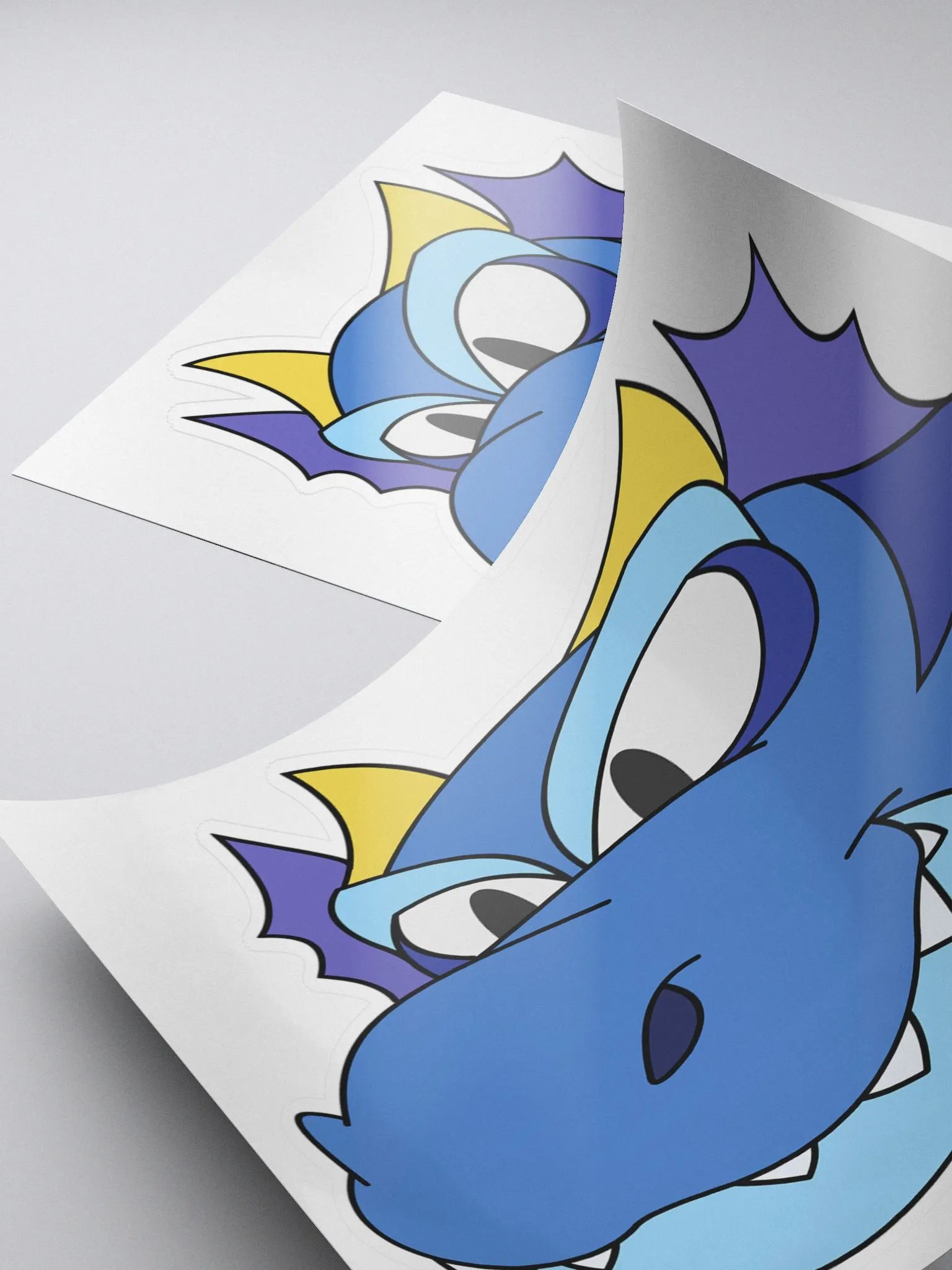 Happy Dragon Blue Sticker product image (4)