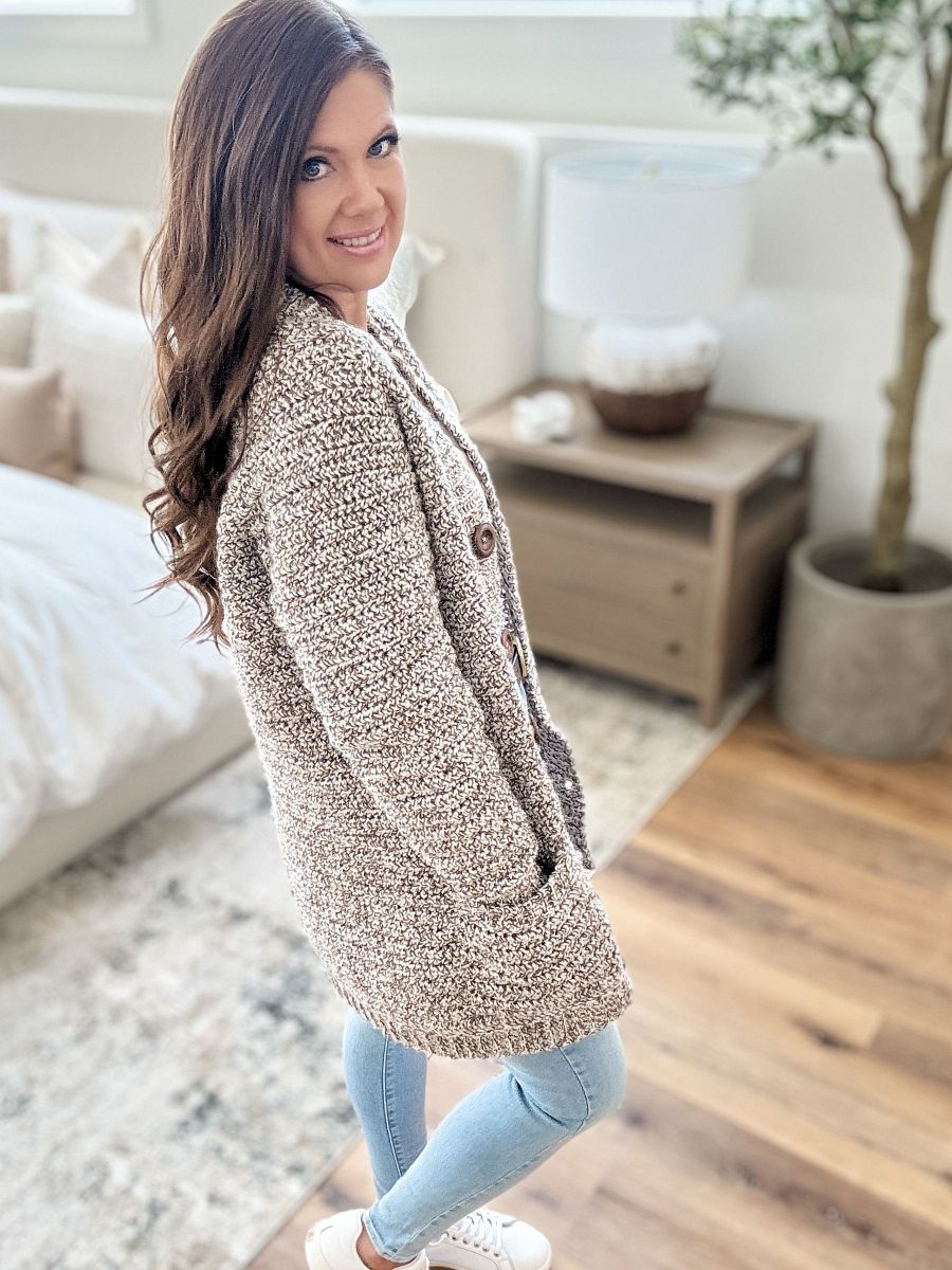 Everyday Ragg Cardigan Crochet Pattern product image (7)