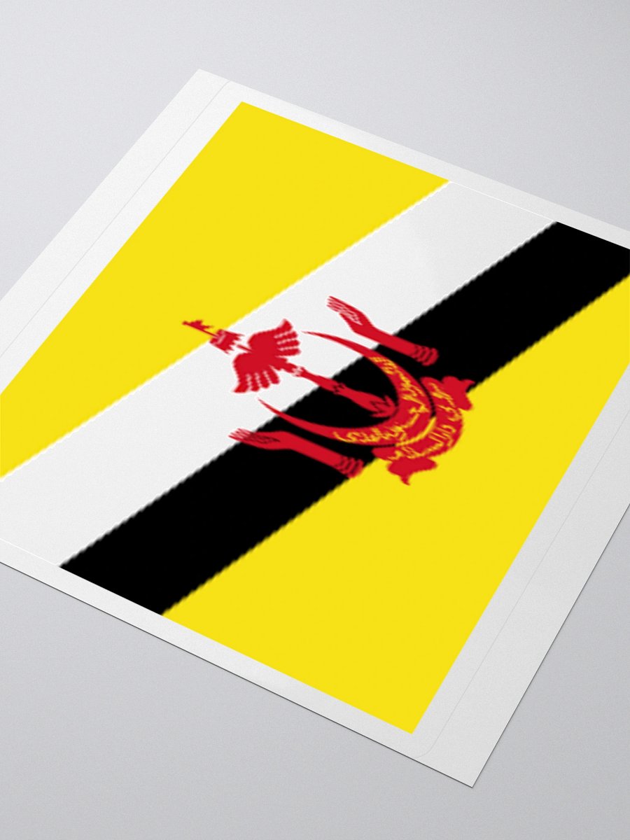 Exclusive Brunei Flag Kiss-Cut Stickers - High-Quality Vinyl, Multiple Sizes product image (9)