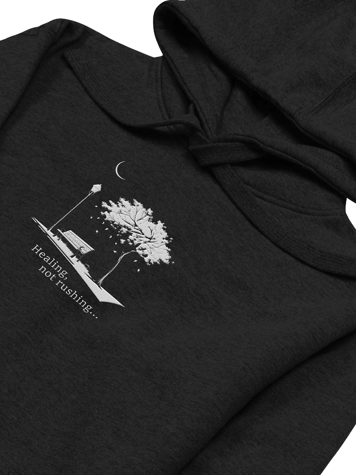 Healing, not rushing Center Embroidered Hoodie product image (2)