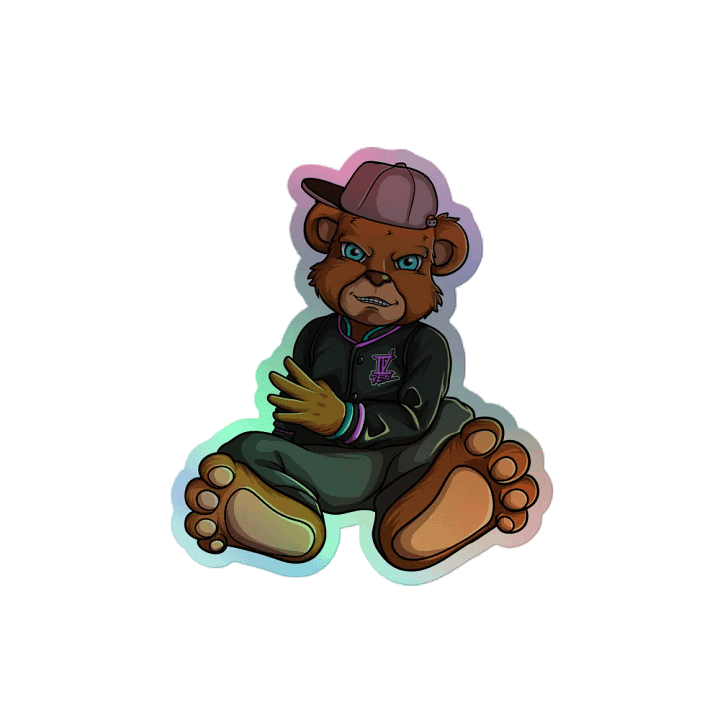 Sitting Bear Holo Sticker product image (2)