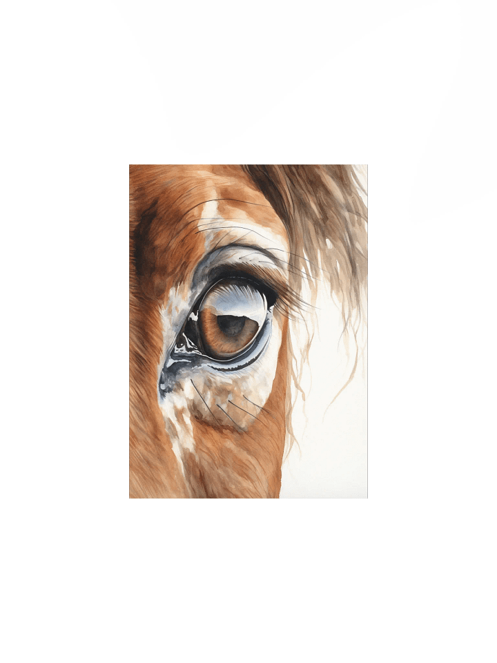 Watercolor Horse Closeup Home Decor Print product image (2)