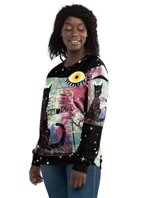 CityCatPaint6 Unisex Art Sweatshirt product image (1)