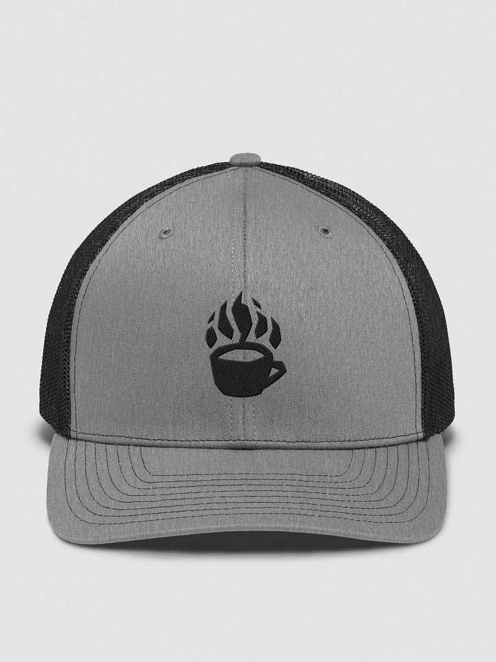 Trucker Hat - Black on Heather 2 Toned Black product image (1)