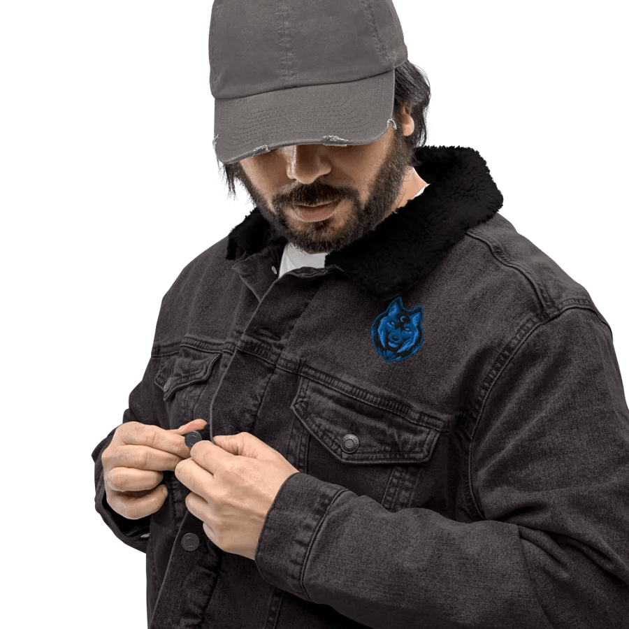 Mystic Wolf Unisex Denim Jacket product image (4)