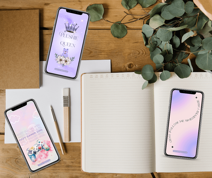 Pink and Purple Ash Phone Wallpapers product image (1)
