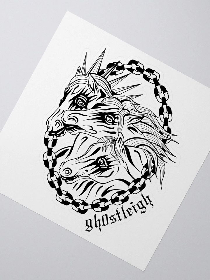 Yeehawnted Horses Sticker product image (5)