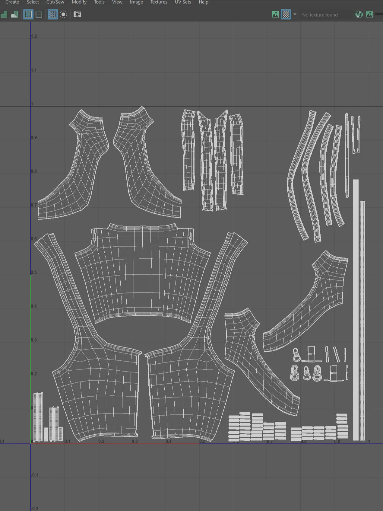 Goth Top /Unwarapping, Fbx, Obj product image (3)