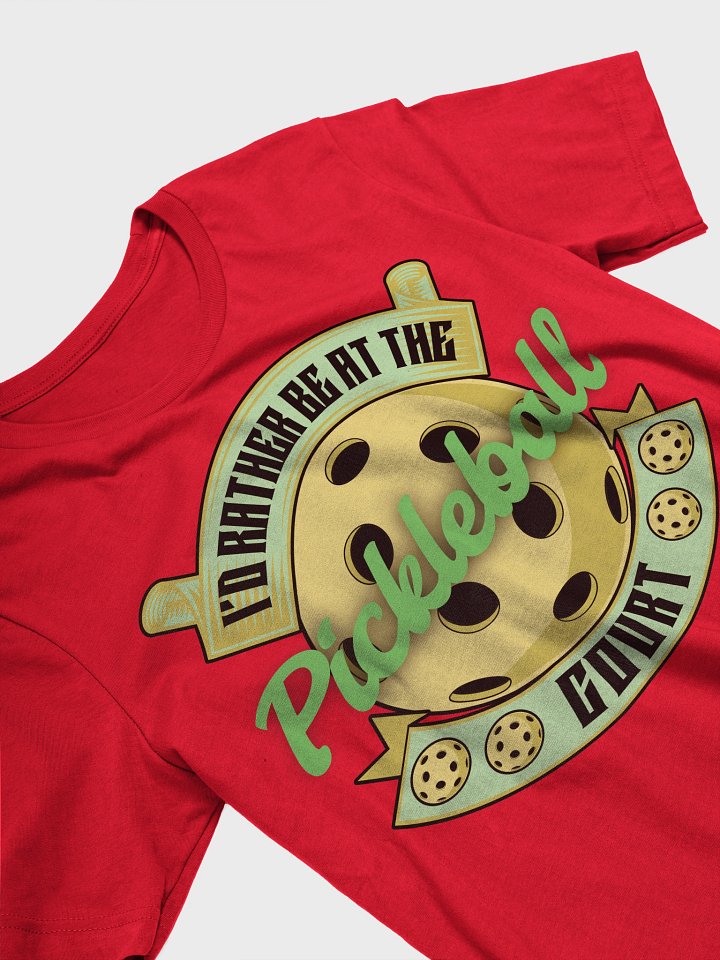 Id Rather Be At The Pickleball Court Paradise Graphic Tee product image (17)