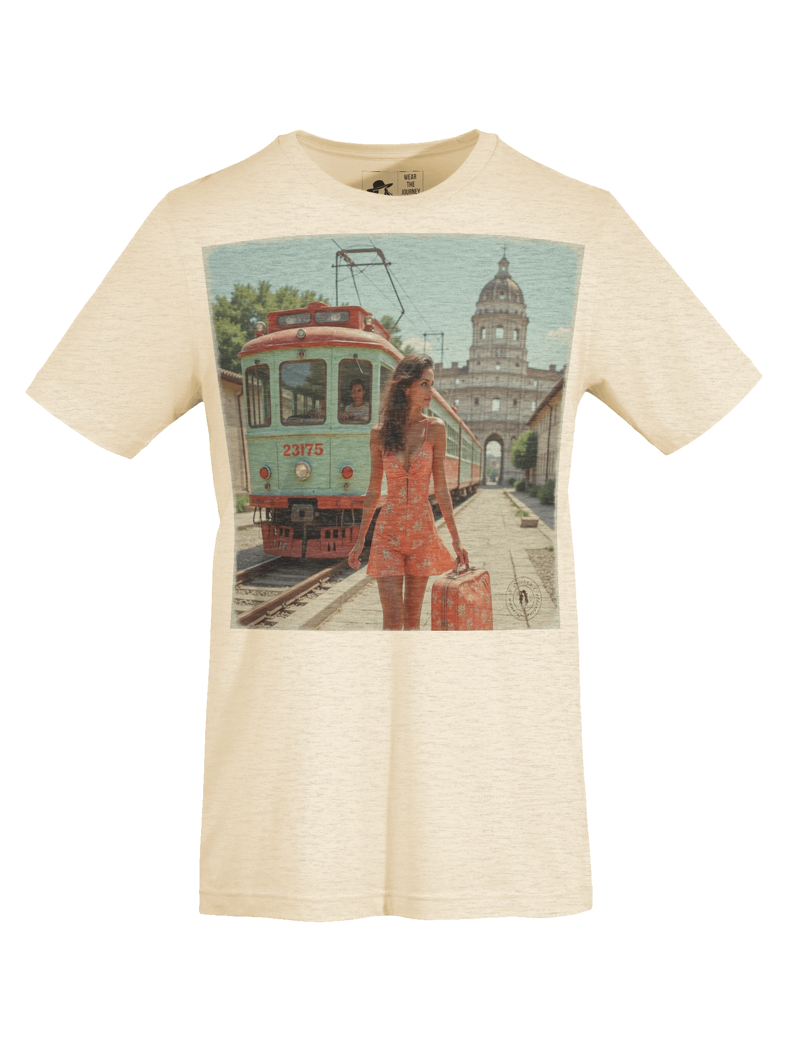 Vintage Tramway Travel T-Shirt - Sunset Stroll product image (54)