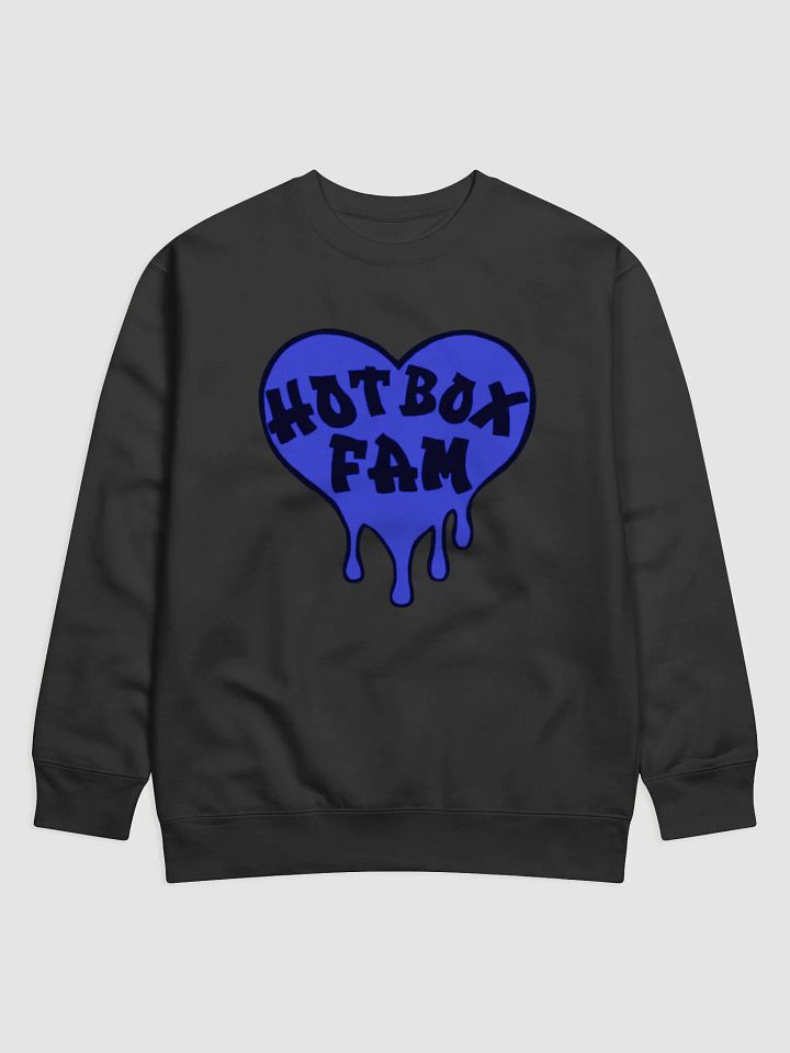 UNISEX HOT BOX FAM SOLID ROYAL BLUE LOGO SWEAT SHIRT product image (7)