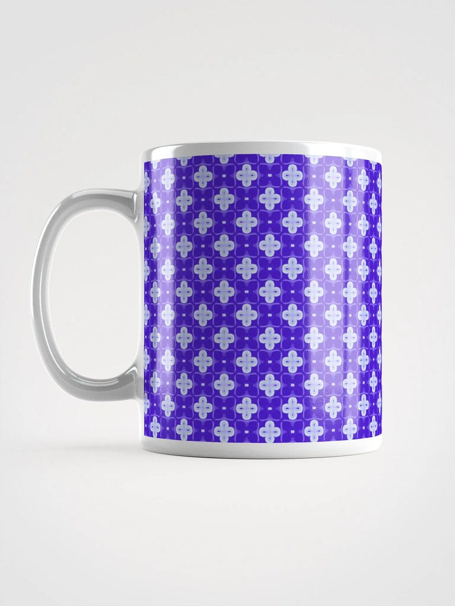 Purple & White Seamless Patterned Ceramic Mug product image (6)