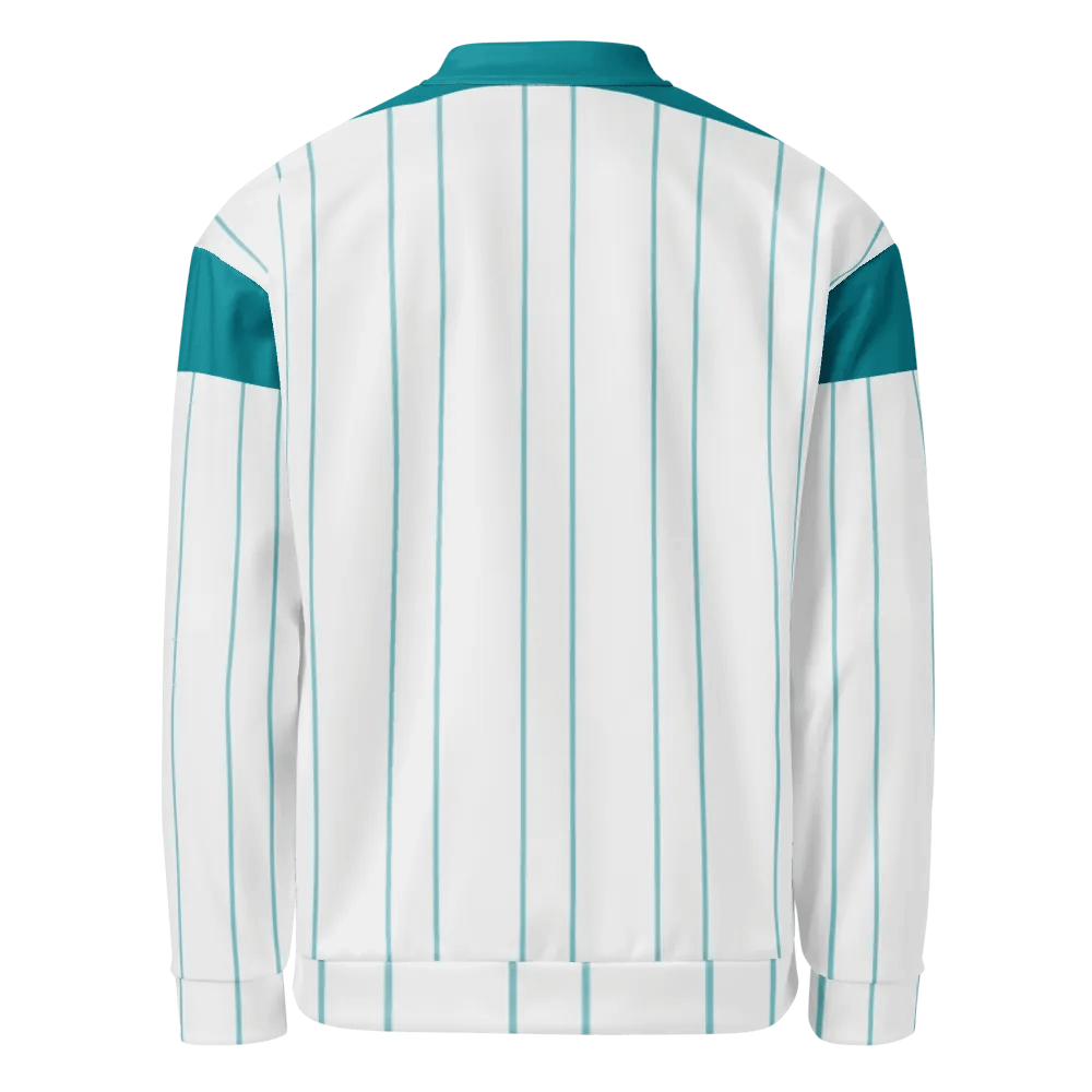 Teal Horizon All-Over Bomber Jacket product image (4)