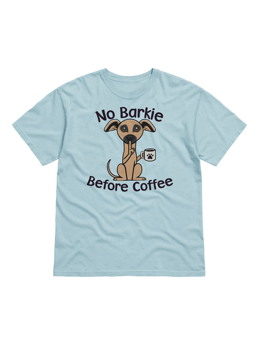 No Barkie Before Coffee Little Brown Dog - Tee product image (1)