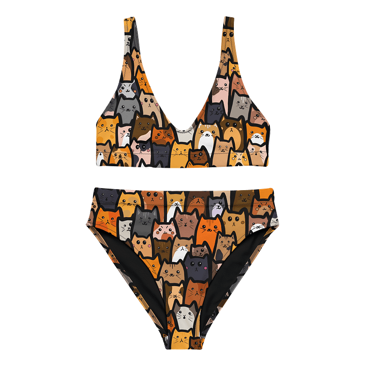 "Cats" High Waisted Bikini product image (1)