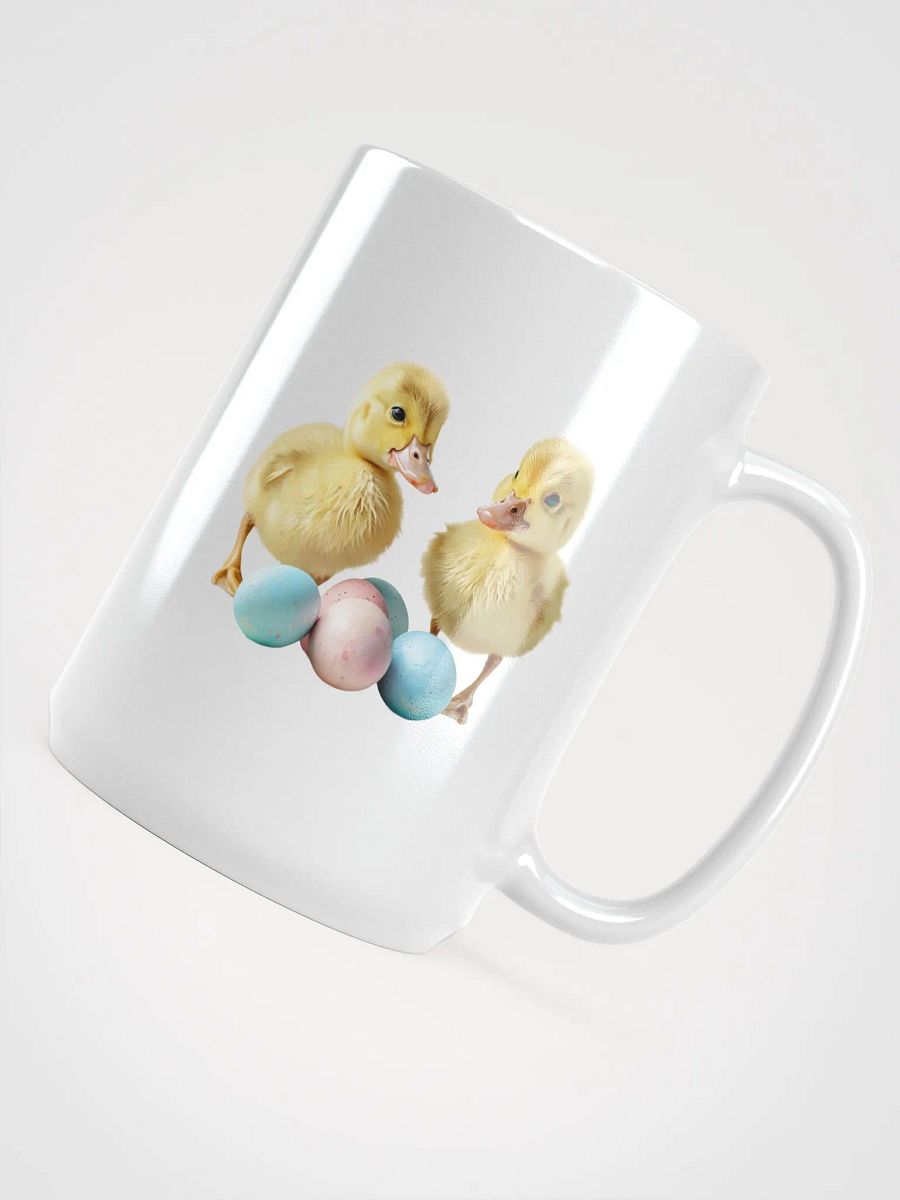 Pastel Ducklings and Eggs White Glossy Mug product image (4)