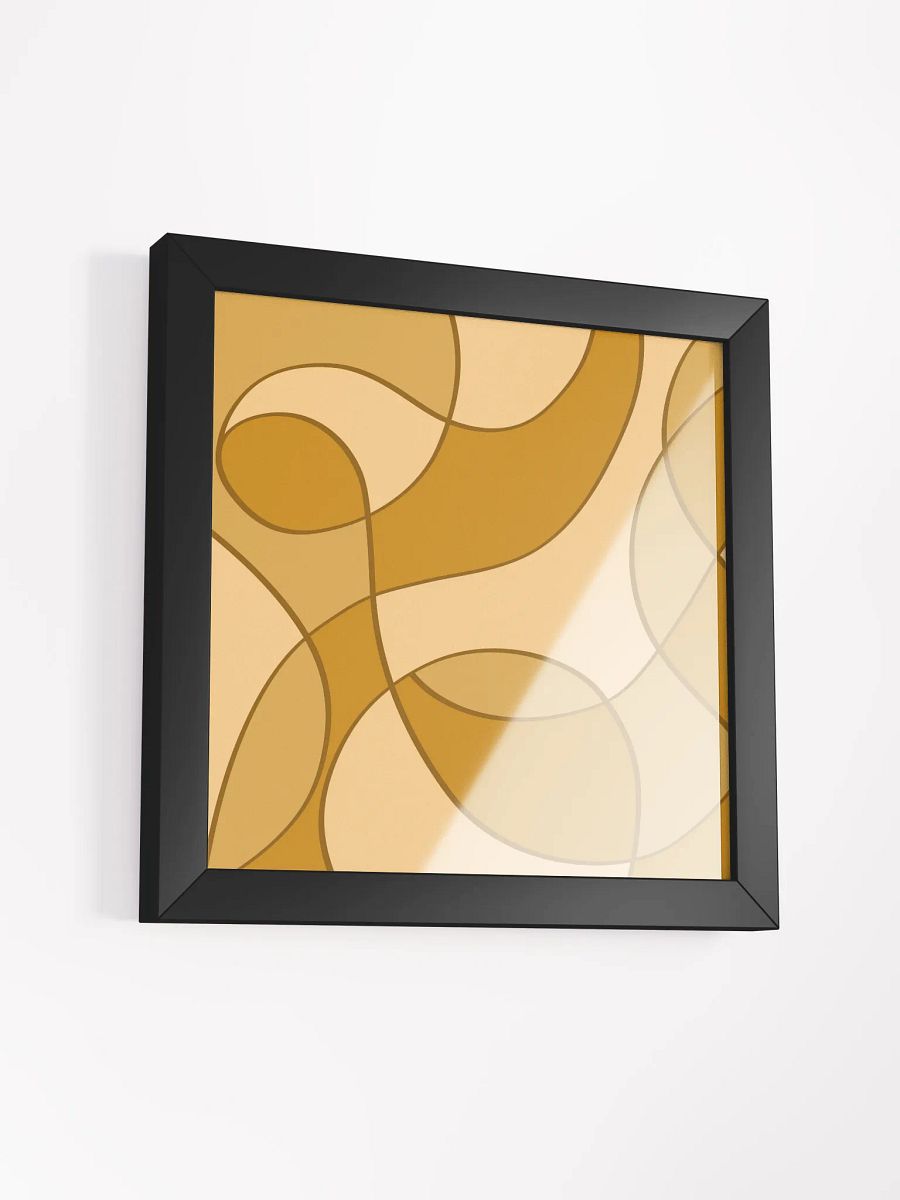 Flowing Curves Framed Art Print - Abstract Composition No. 1 product image (33)