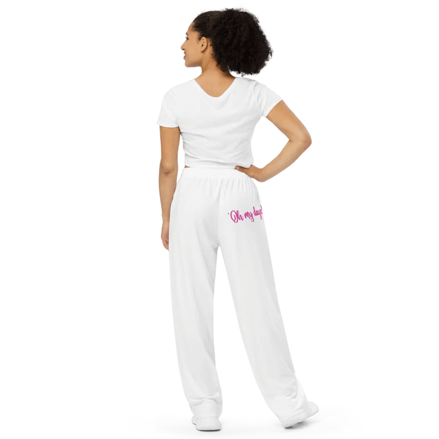 Rahskools Graffiti Teddy Ladies Wide-Leg Pants product image (6)