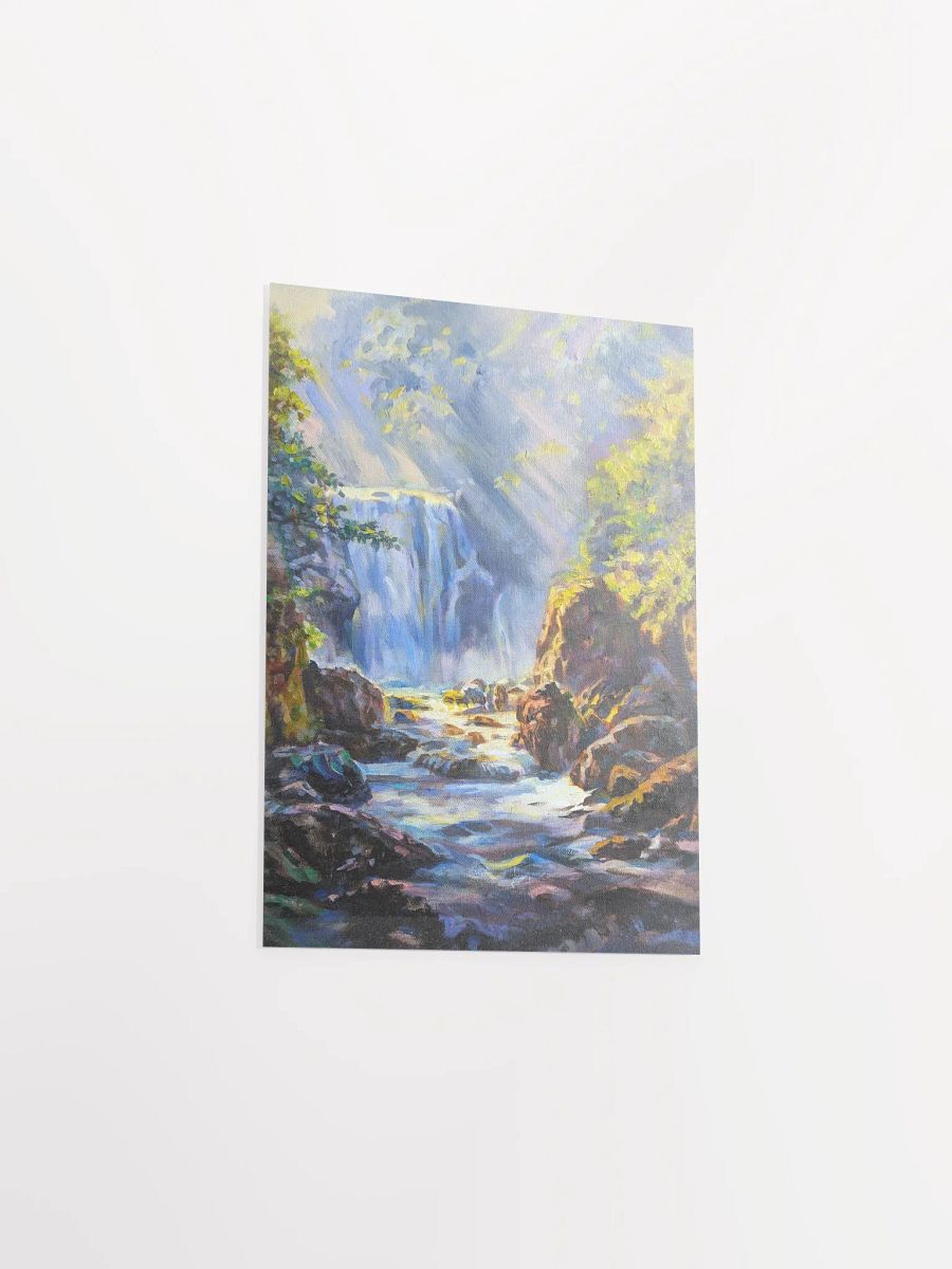 Mountain trails and waterfalls-Oil Painting Paper Poster product image (3)