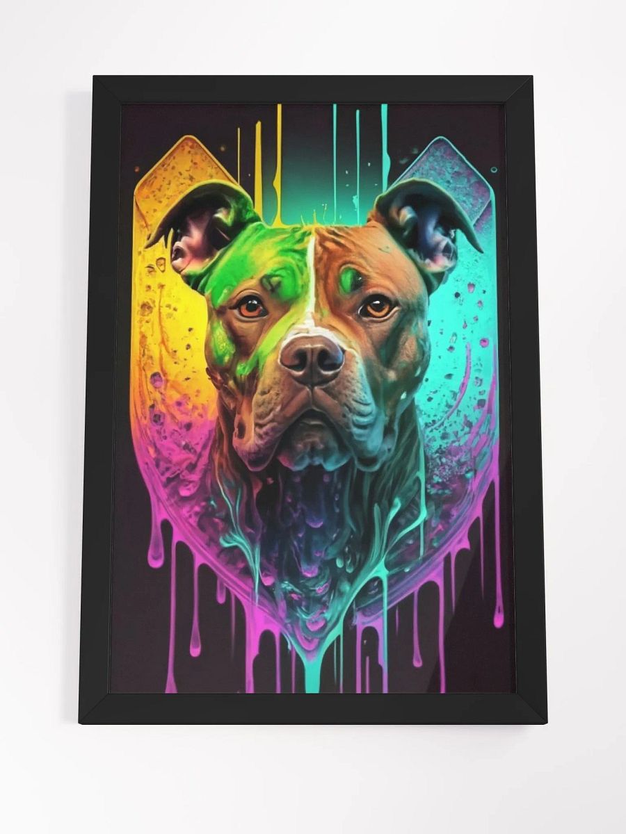 Unleash the Colors: Abstract Pit Bull Art Print product image (8)
