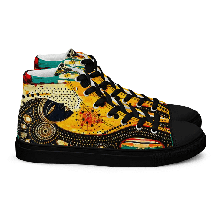 Men's Yogi Muse Abstract Art Painted High Tops product image (1)