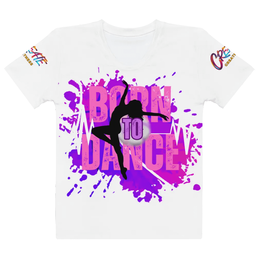 Born to Dance Her Silhouette All-Over Print Women's T-Shirt product image (4)