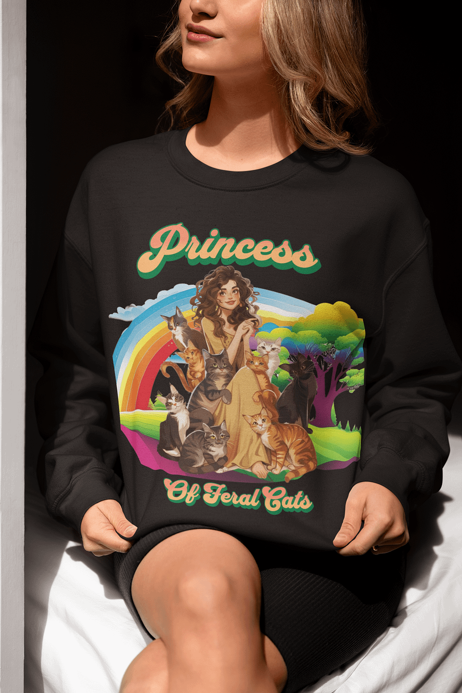 Princess of Feral Cats Sweatshirt product image (4)