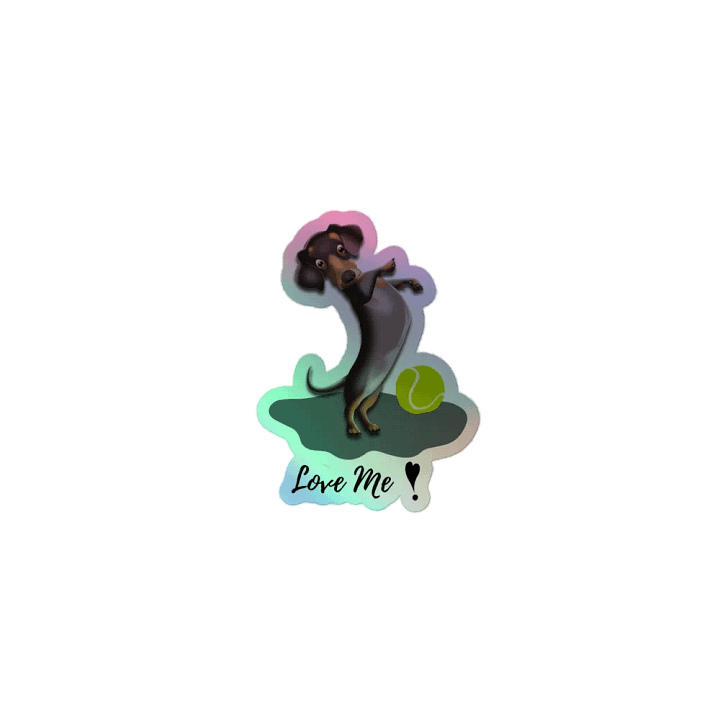 Dancing Dachshund Holographic Sticker Pack product image (1)