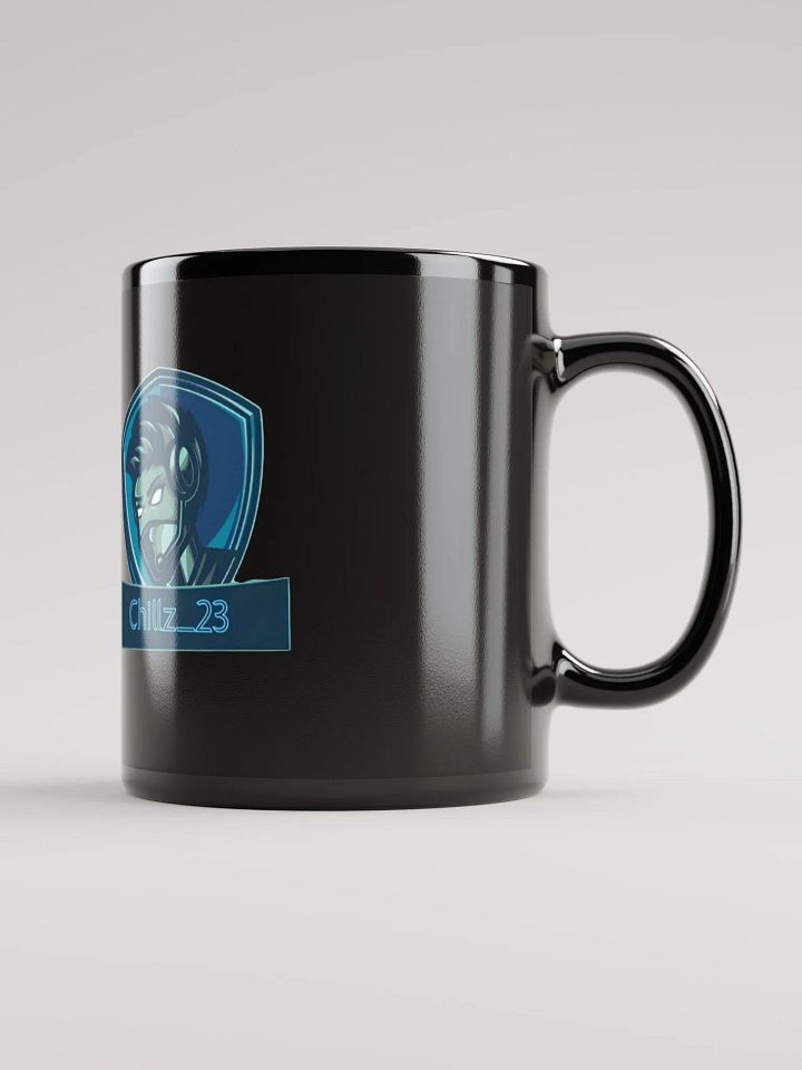 Chillz_23 Logo Glossy Black Mug product image (2)