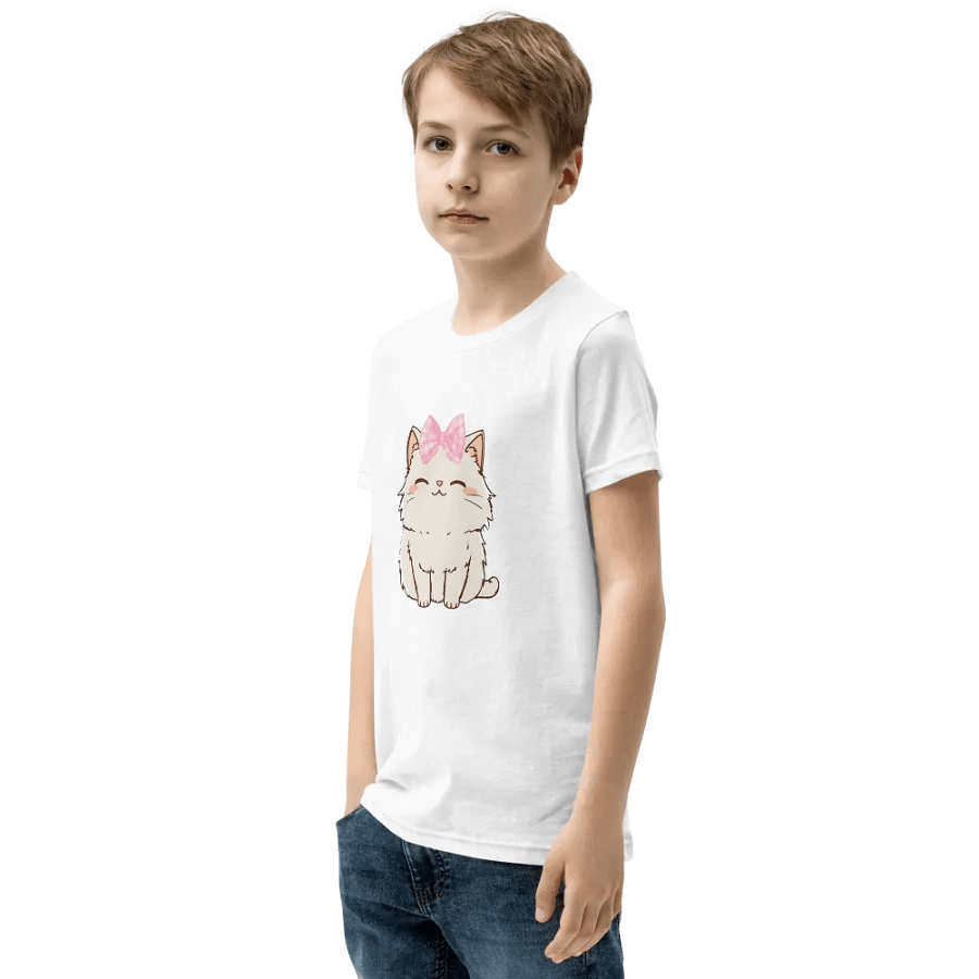 Pink Bow Kitty Youth T-Shirt product image (3)