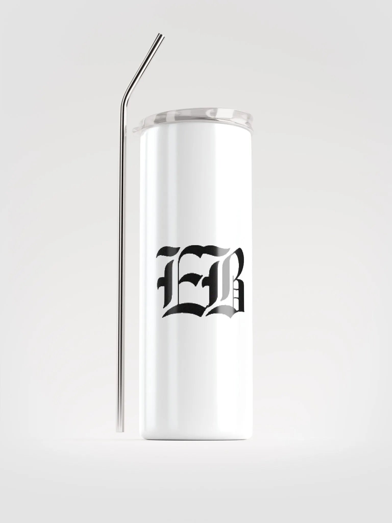 Classy: EB White cup with straw product image (1)